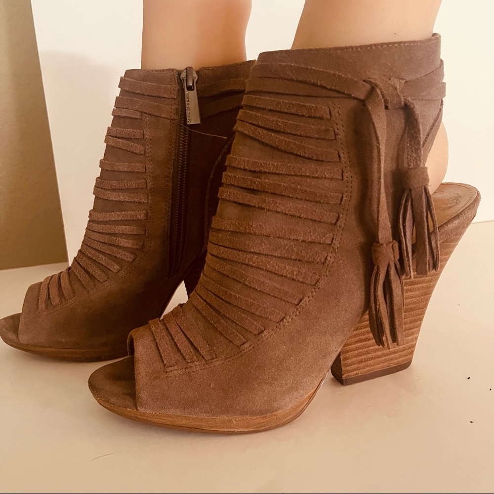 Women suede wedge heels